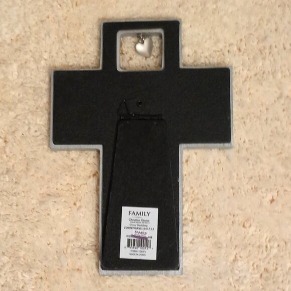 NWT ~ Wedding Cross with a Blessing For a Loving Marriage Corinthinans 13:4-7,13 - Picture 5 of 5